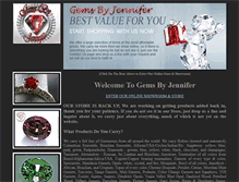 Tablet Screenshot of gemsbyjennifer.com